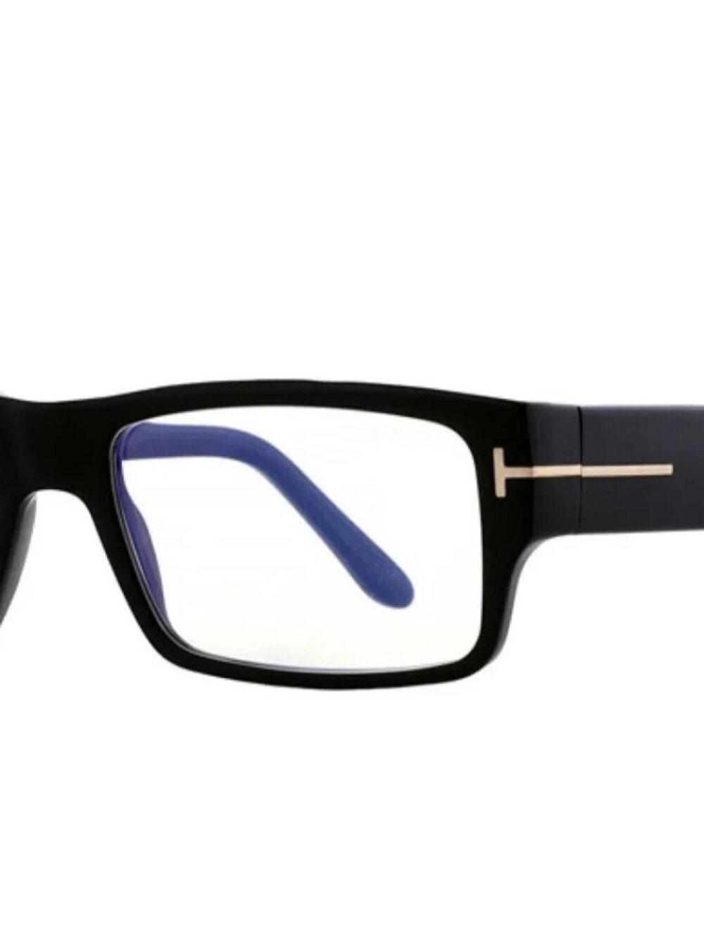 NEW TOM FORD TF5835-B 001 BLACK BLUE BLOCK LENS AUTHENTIC EYEGLASSES